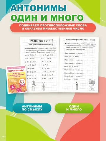 Проверяем готовность ребенка к школе. Рабочая тетрадь